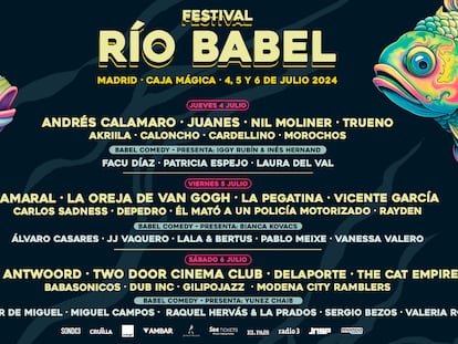 Cartel oficial del Festival Río Babel 2024.