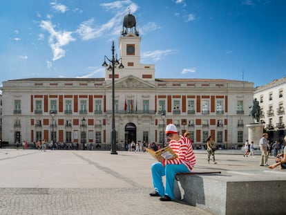 Imagen de la campaña promocional por el lanzamiento del nuevo libro de Wally realizada por la editorial B de Blok en Madrid.