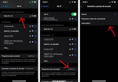 Configura los puntos de acceso wifi.