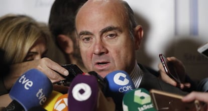 El ministro de Economía, Industria y Competitividad, Luis de Guindos.