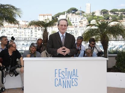 El actor y director Tommy Lee Jones en Cannes. 