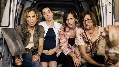 Las protagonistas de la serie 'Señoras del (h)ampa', cocreada por Abril Zamora.
