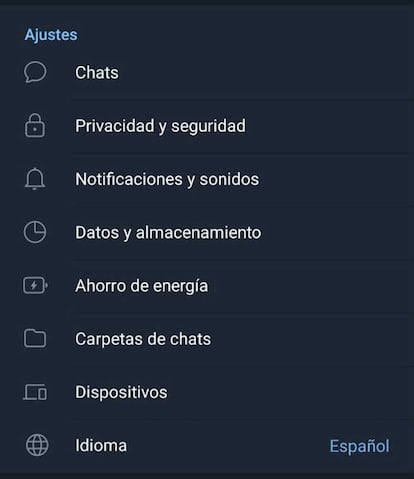 Ahorro energía Telegram