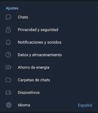 Ahorro energía Telegram