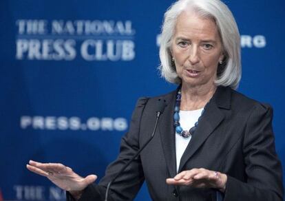 La directora gerente del FMI, Christine Lagarde, el pasado 15 de enero.
