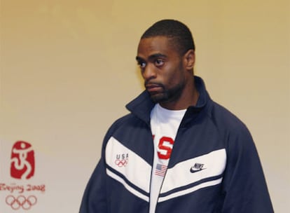 Tyson Gay durante la entrevista concedida en Pekín