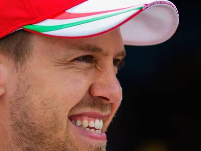 Vettel, en Montmeló durante el Gran Premio de España