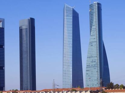 Conjunto de la Cuatro Torres, en Madrid.