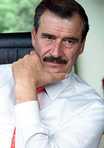 El presidente mexicano, Vicente Fox, en su residencia.