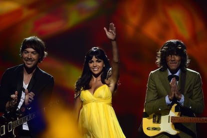 El Sueño de Morfeo, durante su participación en Eurovisión.