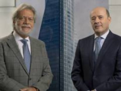 El presidente de OHLA, Luis Amodio, y el CEO José Antonio Fernández Gallar.