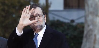 Mariano Rajoy, este martes, en el Senado.