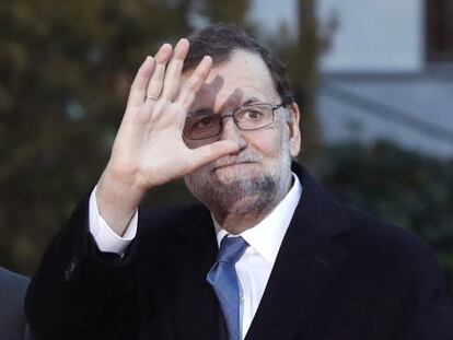 Mariano Rajoy, este martes, en el Senado.