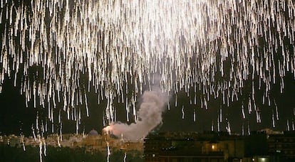 La Palmera de la Virgen cubriendo toda la ciudad de Elche