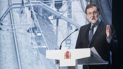 Mariano Rajoy, aquest matí a Barcelona.