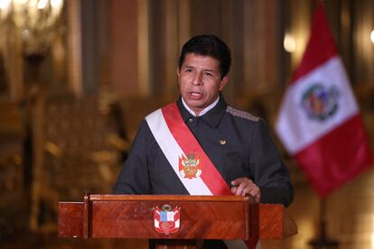 El presidente de Perú, Pedro Castillo