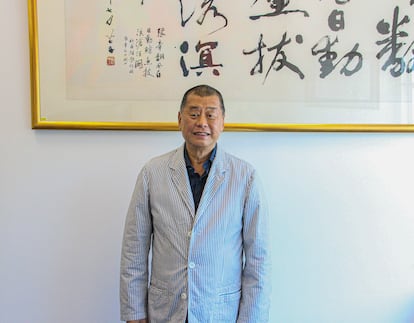 Jimmy Lai, en una foto de archivo de junio de 2020, en Hong Kong.