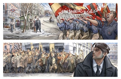 Viñetas del cómic 'Contrapaso', de Teresa Valero.