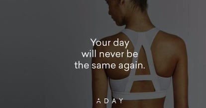 Imagen promocional de Aday: "Tu día nunca volverá a ser igual".
