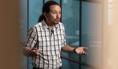 Iglesias en la entrevista con Cuatro, el pasado martes.
