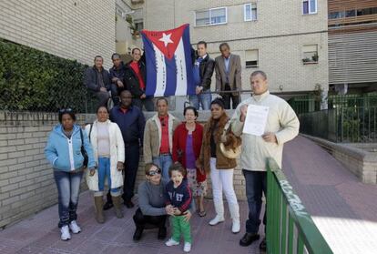 El grupo de disidentes cubanos de Móstoles.