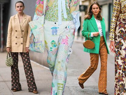 Adiós vaqueros lisos y aburridos: llegó la hora de los pantalones estampados