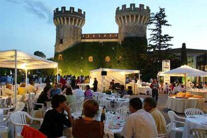 Los jardines del castillo de Peralada, durante el festival de verano.