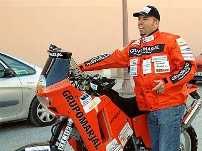 José Manuel Pérez, días antes de iniciarse el rally.