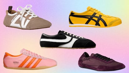 Algunos de los modelos de 'zapatillas finas' que se llevarán esta temporada. 