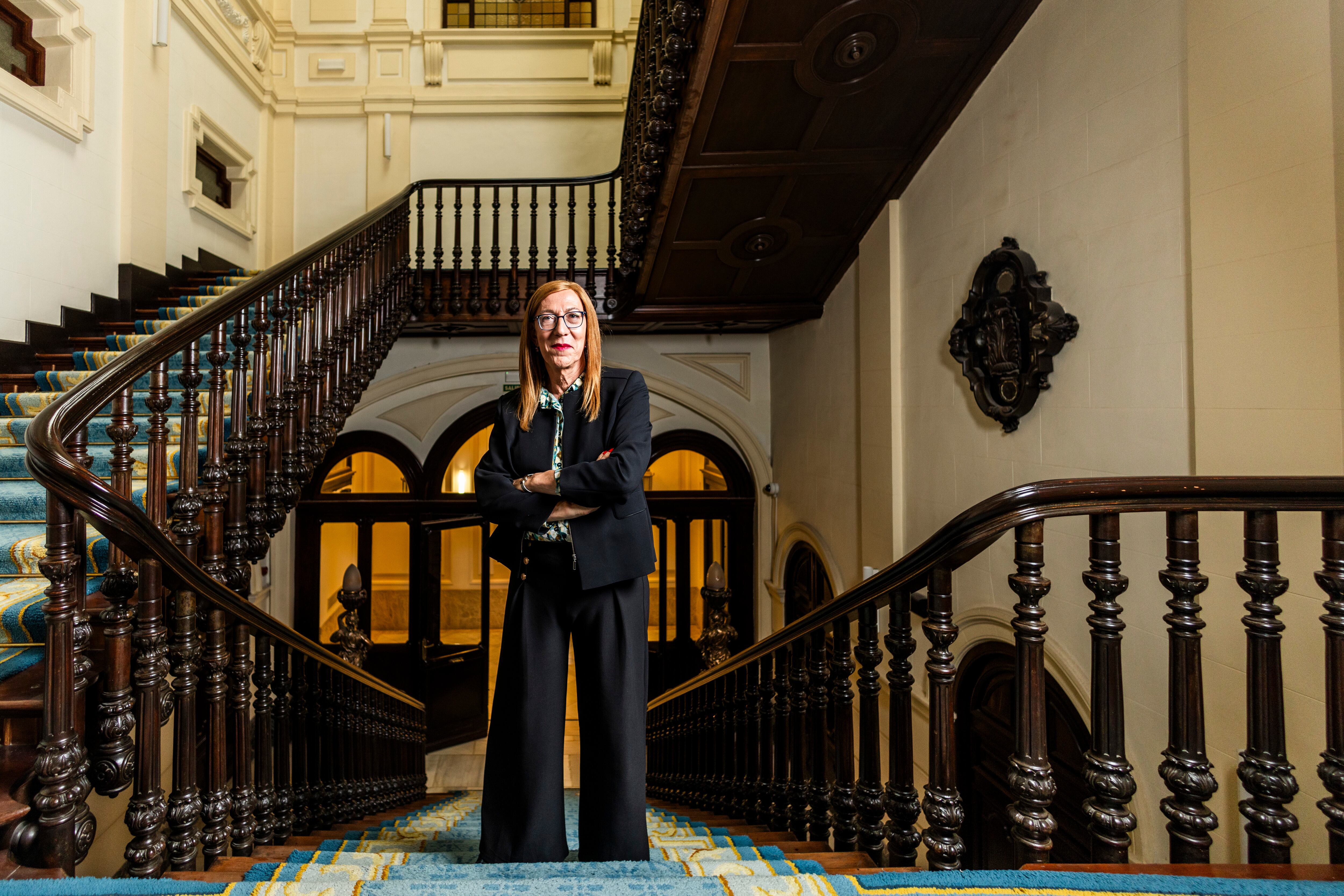 Marina Echevarría, nuevo alto cargo de la CNMC, en la sede, en MAdrid.