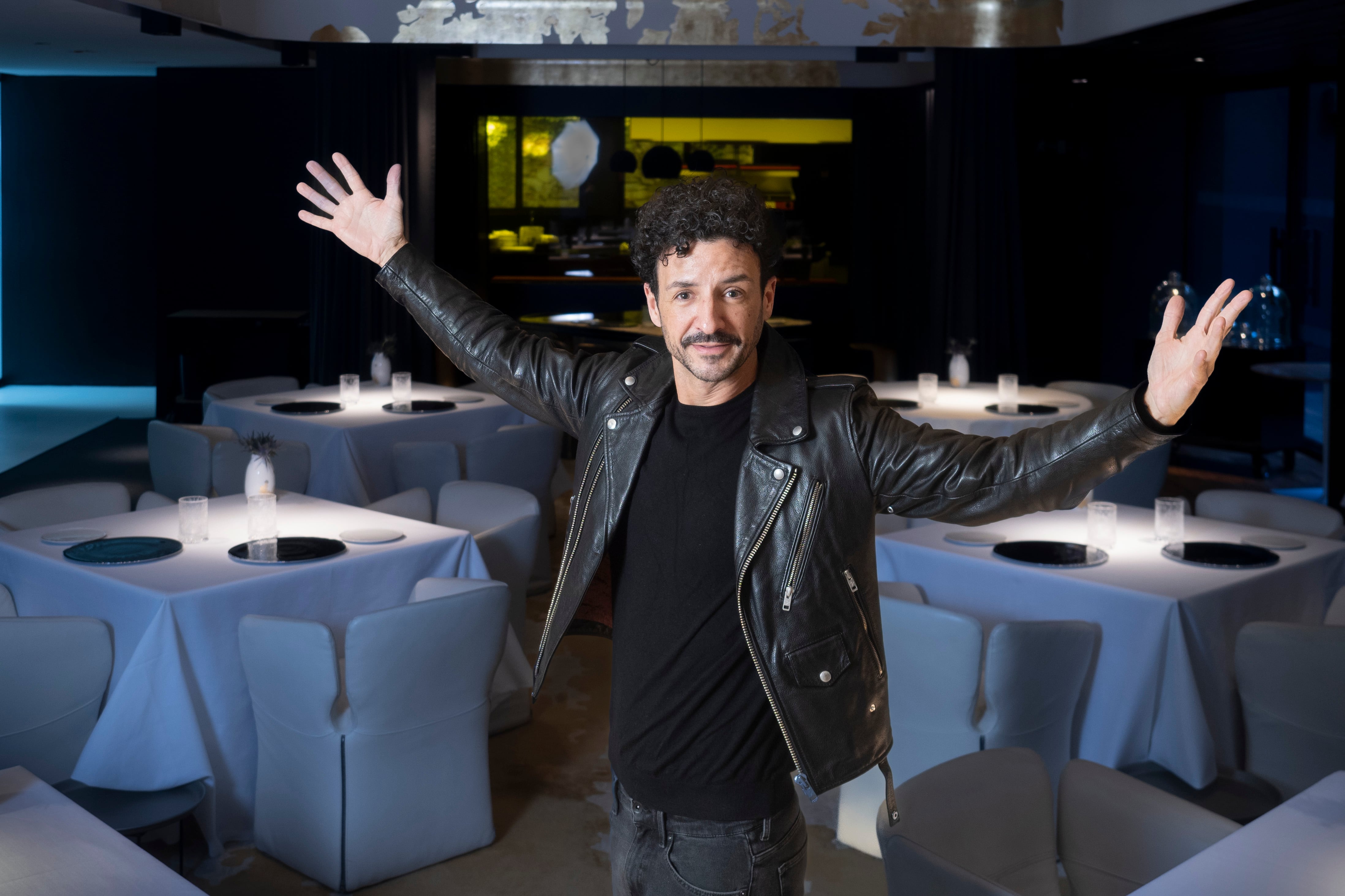 Raül Balam Ruscalleda in the Moments restaurant of the Mandarin Oriental hotel.