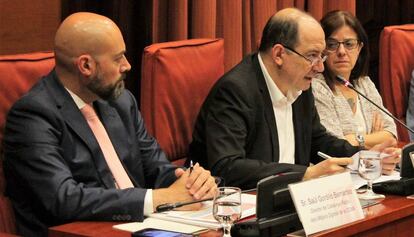 D'esquerra a dreta, Gordillo, Sanchis i Llorach.