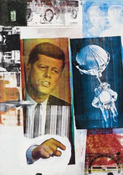 &#039;Retroactiva&#039; (1964), de Rauschenberg.