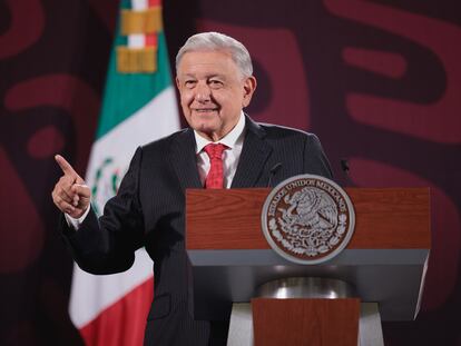 Andrés Manuel López Obrador, en la conferencia matutina, el 17 de junio.
