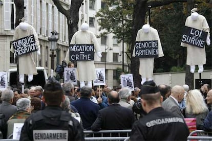 Manifestación de armenios en París