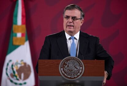 Ebrard, la semana pasada en México.