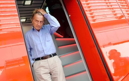 El presidente de Ferrari, Luca Cordero di Montezemolo, en el circuito de Monza.