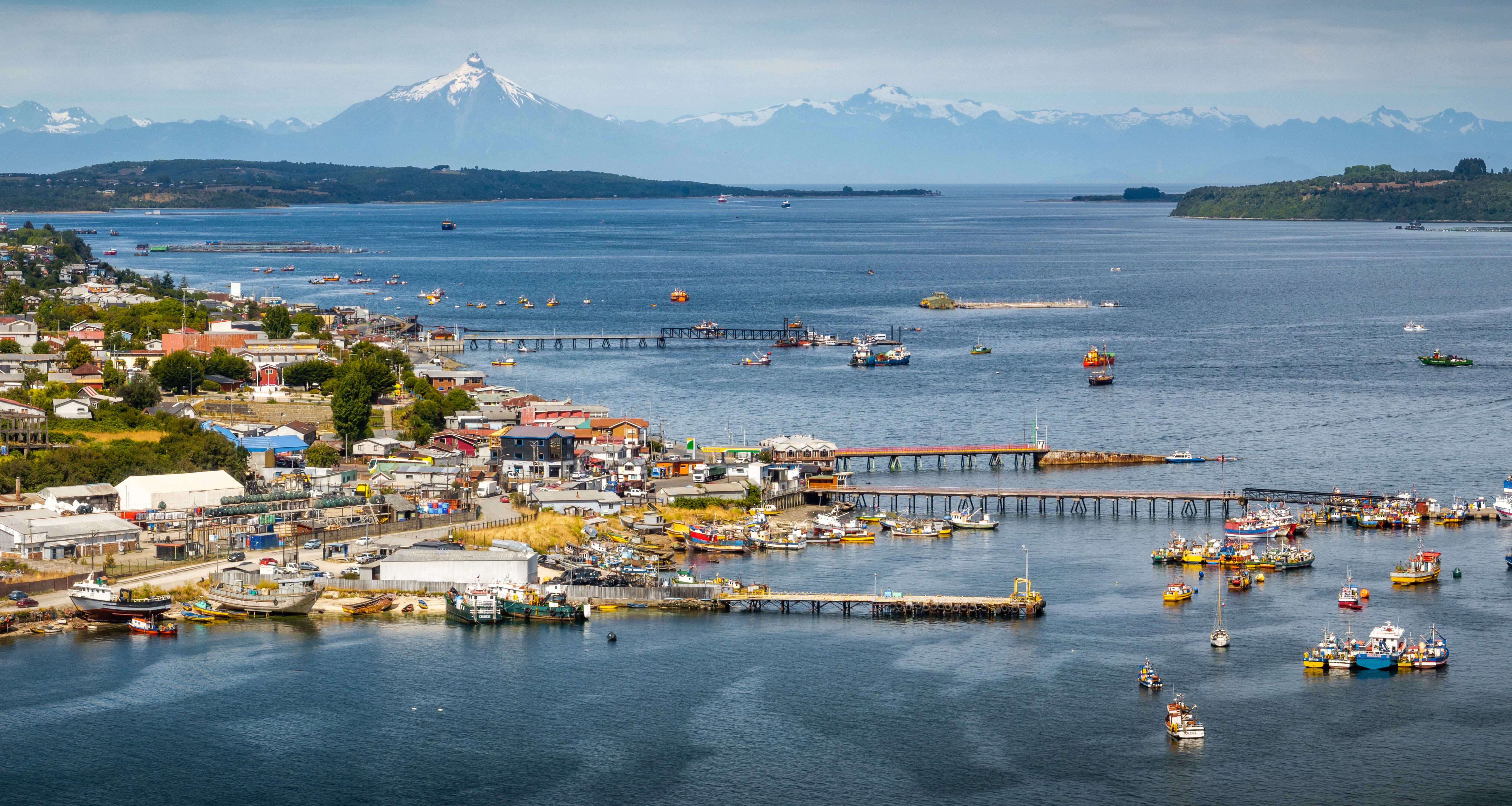 El paisaje del archipiélago Chiloé (Chile).