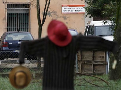 Fachada de la residencia infantil Picón del Jarama, centro investigado por el Defensor del Pueblo.