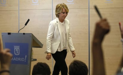 Esperanza Aguirre, en una imagen de 2017.