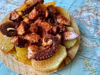 Pulpo a la gallega con patatas