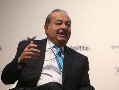 Carlos Slim, en un foro de directivos.