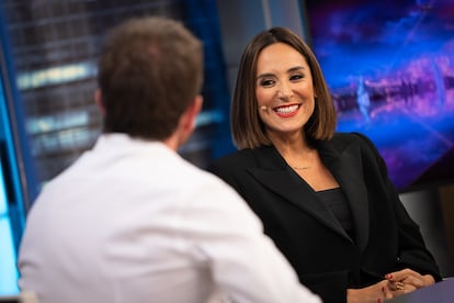 Tamara Falcó, en su primer día como colaboradora de 'El Hormiguero'.