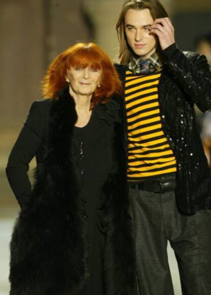 Sonia Rykiel durante un desfile en 2005.