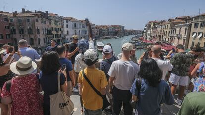 Venecia, uno de los principales ejemplos de turismo masivo y problemático, en agosto de 2023.