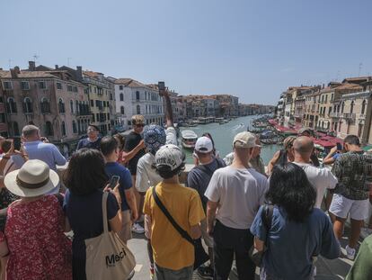 Venecia, uno de los principales ejemplos de turismo masivo y problemático, en agosto de 2023.