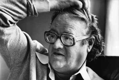 John Mortimer en 1977.