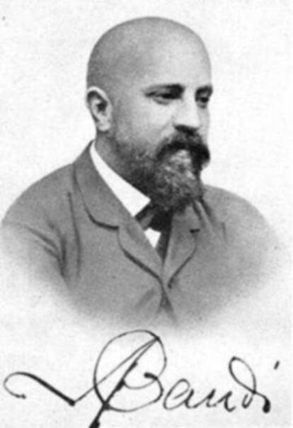 Antoni Gaudí, el 1888, per al passaport de l’Exposició Universal.