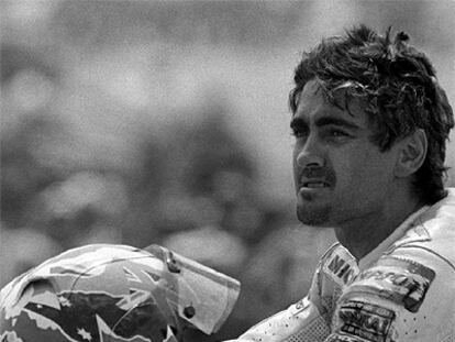 Mick Doohan, durante una carrera en el circuito de Jerez.