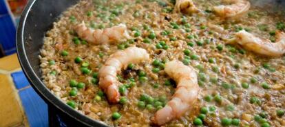 Con arroz y marisco te ponen el domingo en órbita